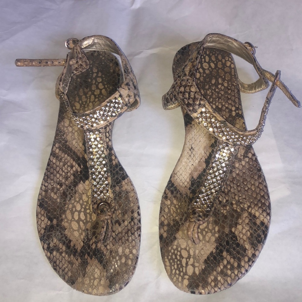 GUESS Snakeskin Sandals